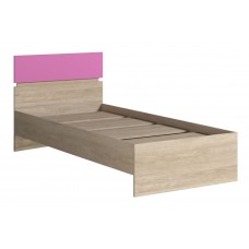 Кровать 900 (с основанием) FORMULA Дуб Сонома/Розовый