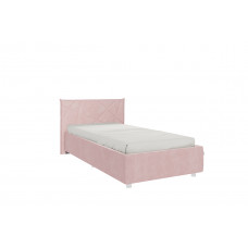 Кровать 0.9 Бест с основанием Нежно-розовый (велюр)