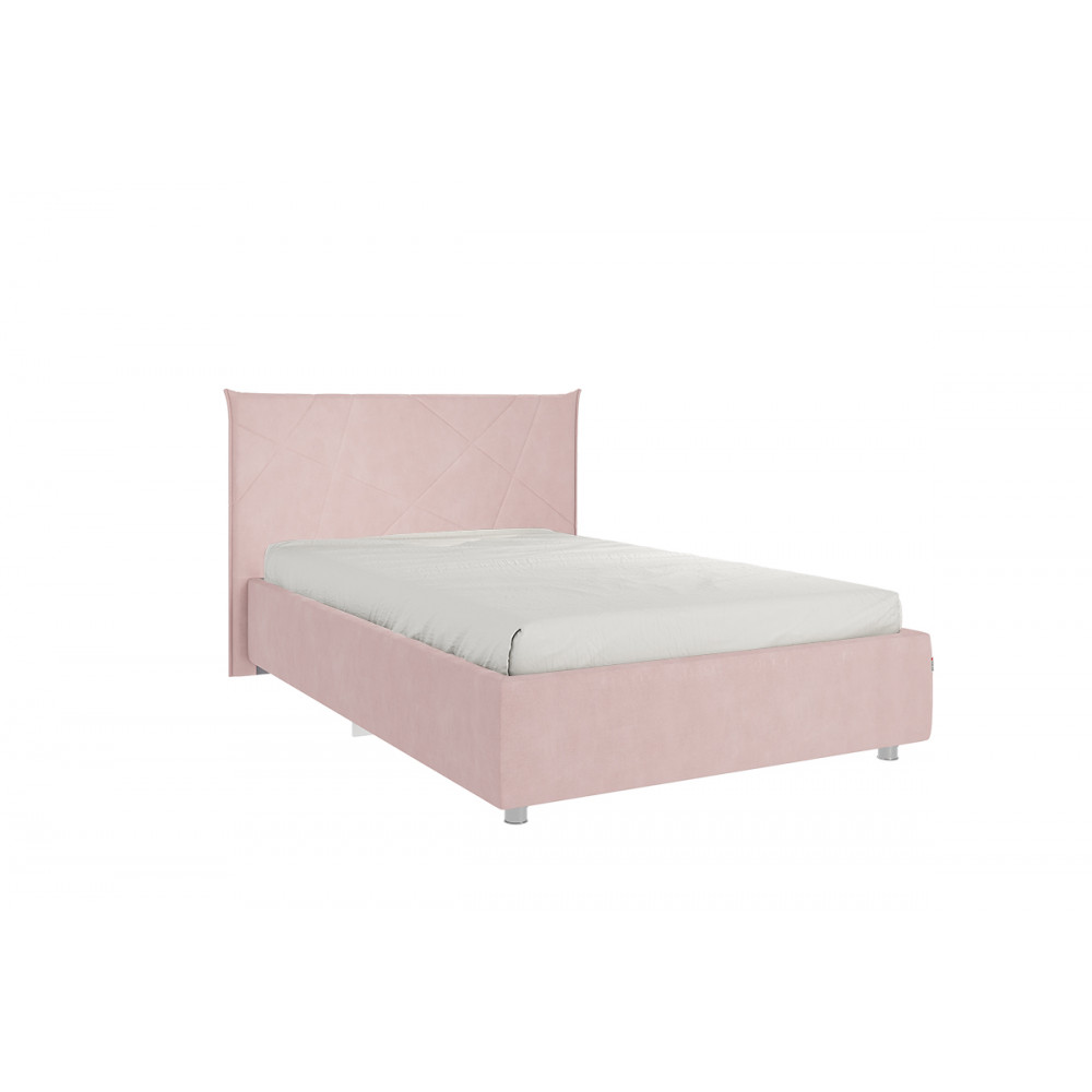 Кровать 1.2 Квест с основанием Нежно-розовый (велюр)
