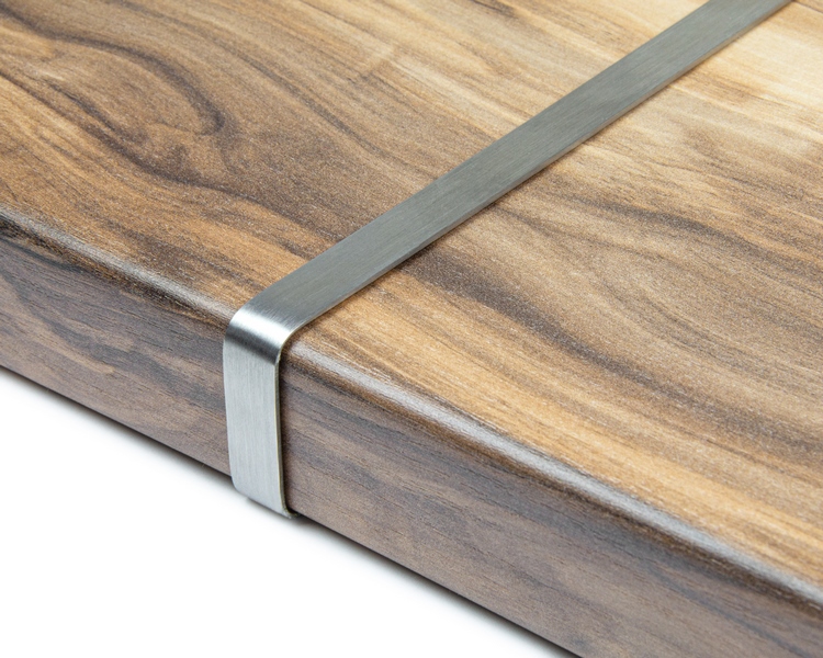 Планка для столешницы соединительная, с закрытым торцом, 600х40 мм, R5, нержавеющая сталь (Тз-40-R6/ Планка для столешницы соединительная, с закрытым торцом, 600х40 мм, R5, нержавеющая сталь (Тз-40-R6/