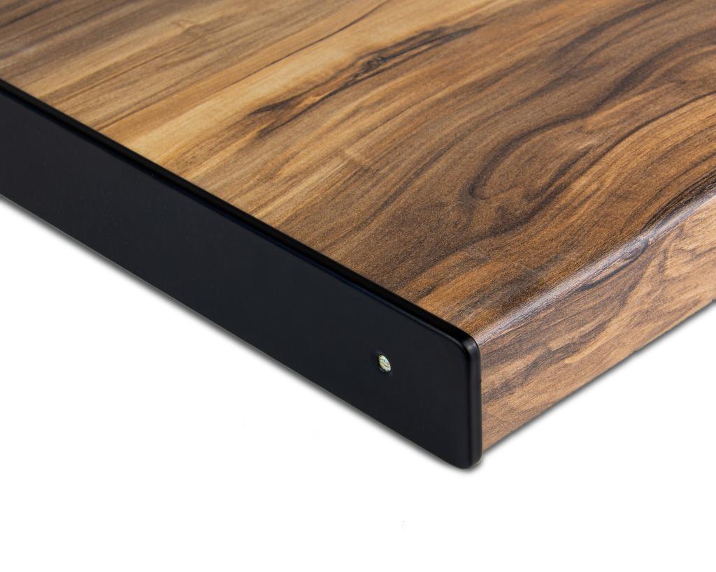 Планка для столешницы торцевая, с закрытым торцом, левая, 600х40 мм, R5, черный (40з-R6/180-Л черный Планка для столешницы торцевая, с закрытым торцом, левая, 600х40 мм, R5, черный (40з-R6/180-Л черный