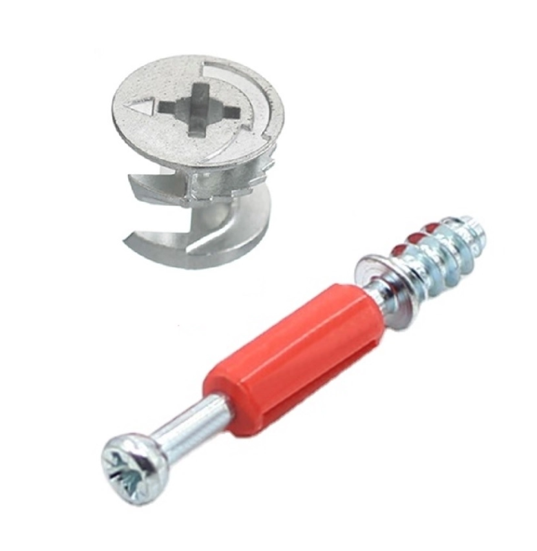 Эксцентриковая стяжка (Эксцентрик 15/16 +дюбель саморез)