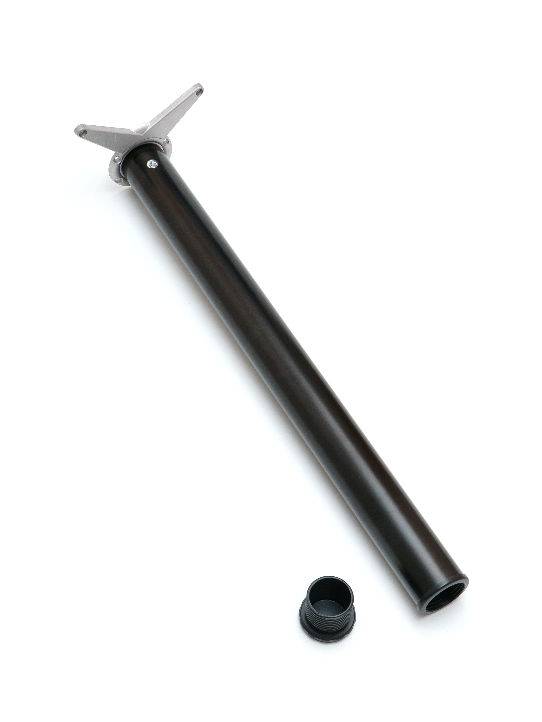 Опора мебельная, черная, с боковым креплением, 60x710 мм (NB007/710/BL)