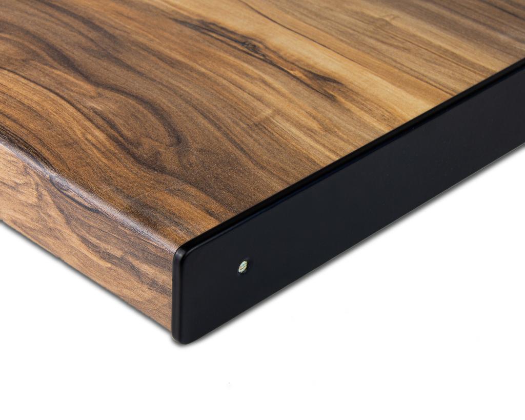 Планка для столешницы торцевая, с закрытым торцом, правая, 600х40 мм, R5, черный (40з-R6/180-П черны Планка для столешницы торцевая, с закрытым торцом, правая, 600х40 мм, R5, черный (40з-R6/180-П черны