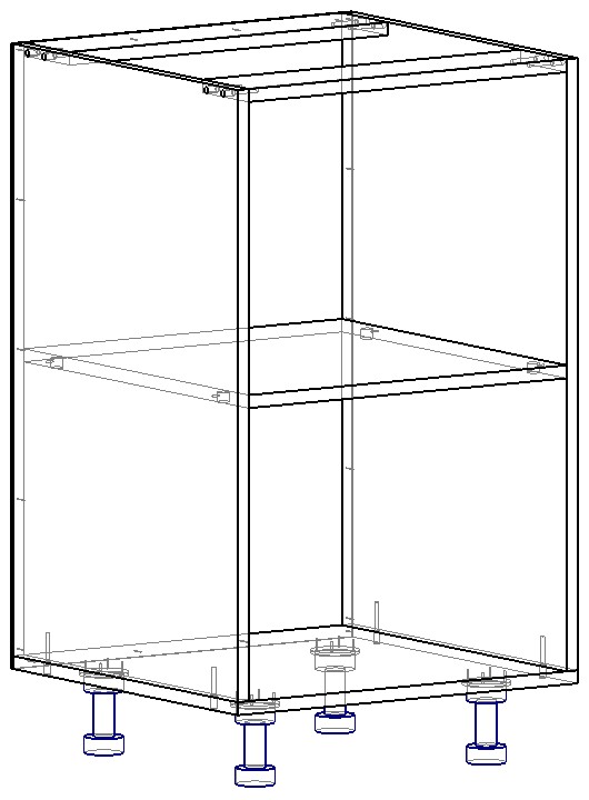 Модуль нижний БАЗА НШ-500 О-870 Кашемир