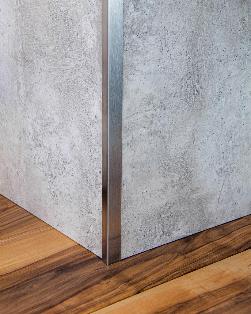 Планка для мебельного щита, внешний угол, 600х20х9 мм, нержавеющая сталь (МЩ угол внеш) Планка для мебельного щита, внешний угол, 600х20х9 мм, нержавеющая сталь (МЩ угол внеш)