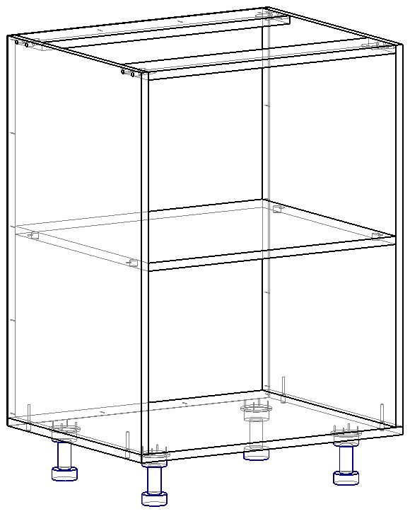Модуль нижний БАЗА НШ-600 О-870 Кашемир