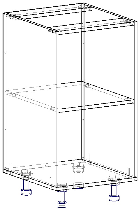 Модуль нижний БАЗА НШ-450 О-870 Кашемир