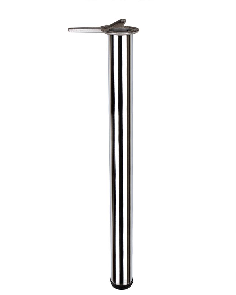 Опора мебельная, хром, с боковым креплением, 60x820 мм (NB008/820/CP)