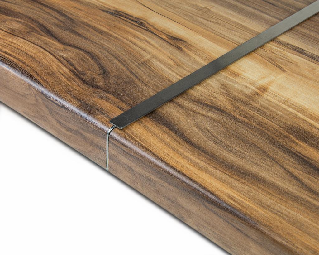 Планка для столешницы соединительная, с открытым торцом, 600х40 мм, R5, нержавеющая сталь (Т-40-R6/1 Планка для столешницы соединительная, с открытым торцом, 600х40 мм, R5, нержавеющая сталь (Т-40-R6/1