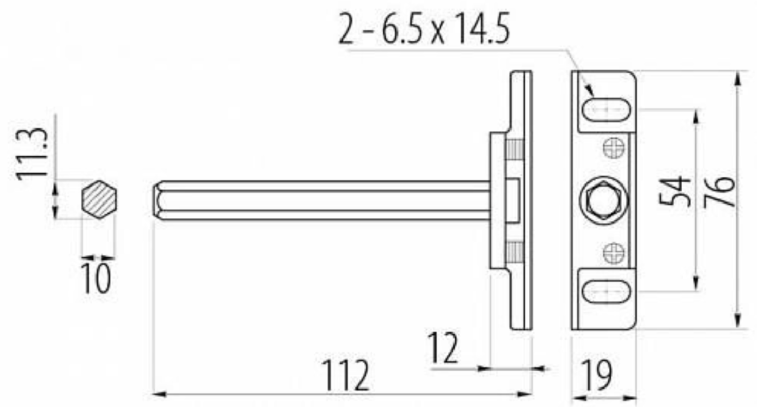 Менсолодержатель, цинк JB 010A, SMART