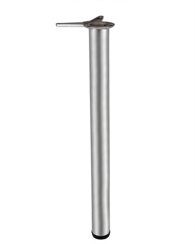 Опора мебельная, матовый хром, с боковым креплением, 60x710 мм (NB007/710/SC)