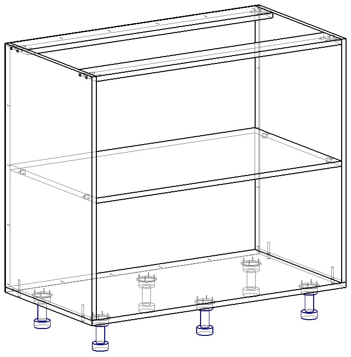Модуль нижний БАЗА НШ-900 О-870 Кашемир
