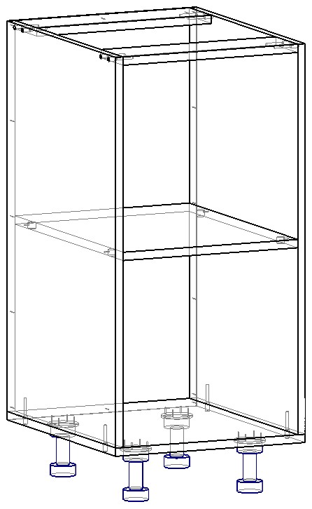 Модуль нижний БАЗА НШ-400 О-870 Кашемир
