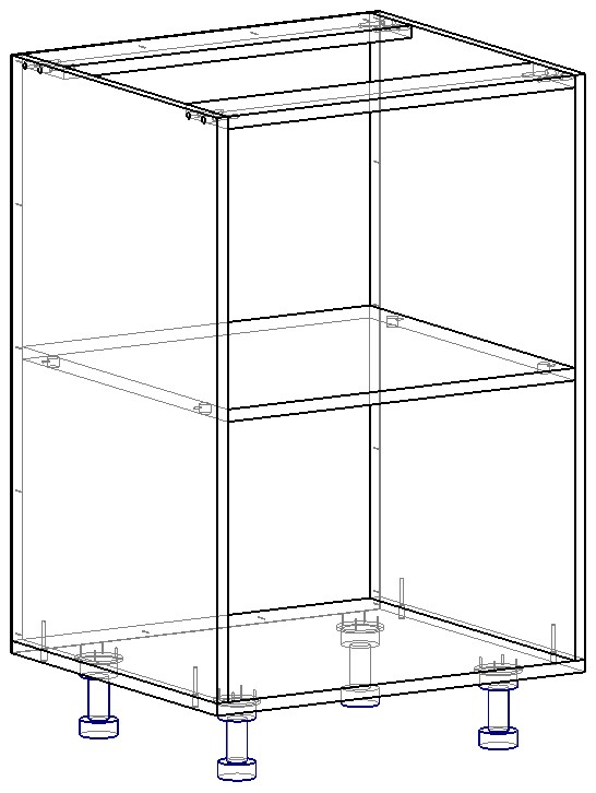 Модуль нижний БАЗА НШ-550 О-870 Кашемир